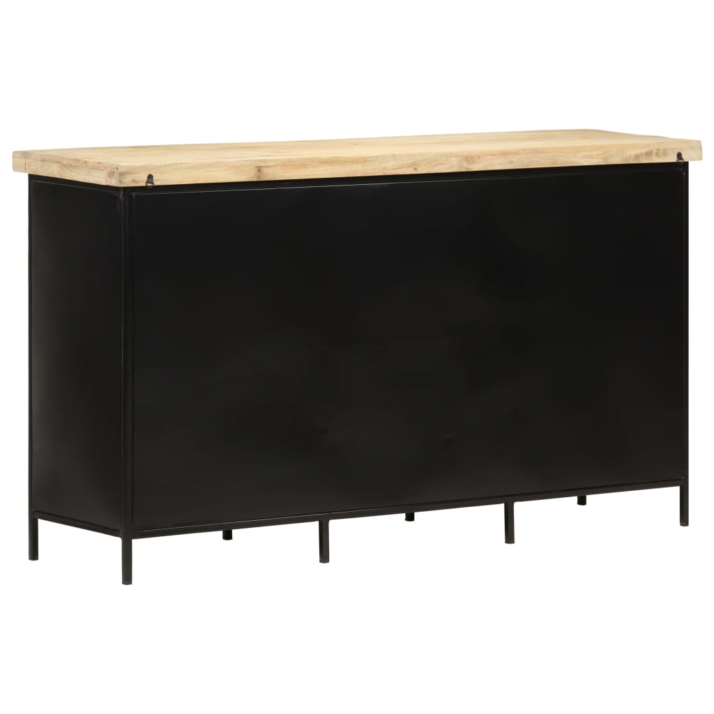 Sideboard 140x38x76 cm Raues Mangoholz