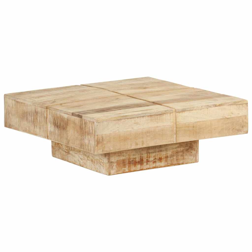 Couchtisch 80x80x28 cm Massivholz Mango