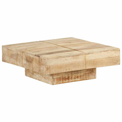 Couchtisch 80x80x28 cm Massivholz Mango