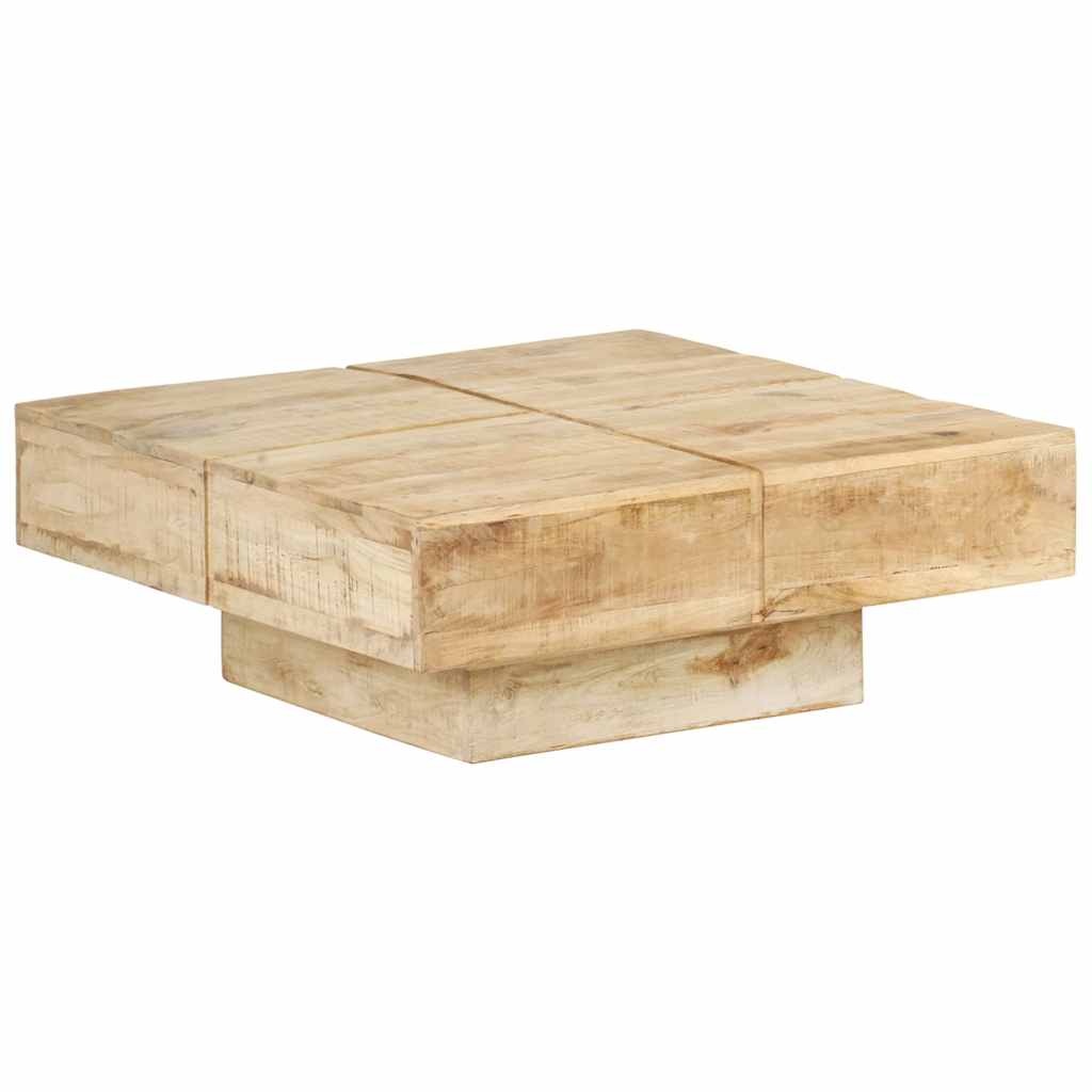 Couchtisch 80x80x28 cm Massivholz Mango