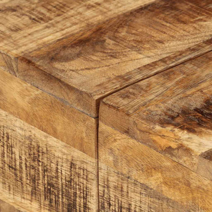 Couchtisch 68x68x41 cm Raues Mangoholz