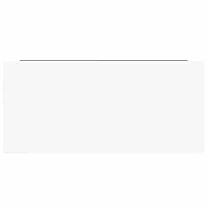 Schweberegale 4 Stk. Hochglanz-Weiß 50x23x3,8 cm MDF