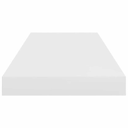 Schweberegal Hochglanz-Weiß 60x23,5x3,8 cm MDF