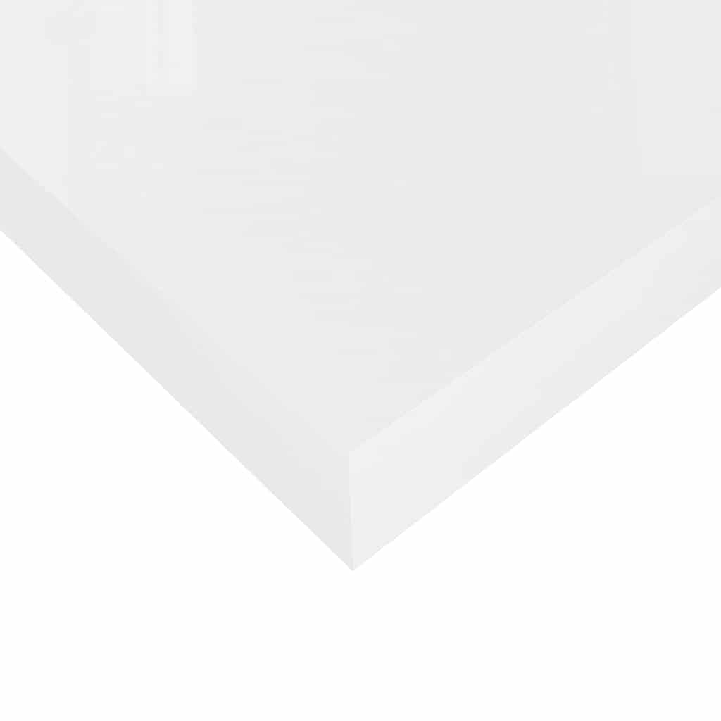 Schweberegal Hochglanz-Weiß 60x23,5x3,8 cm MDF