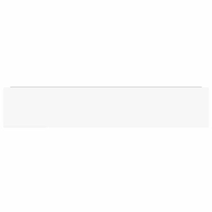 Schweberegal Hochglanz-Weiß 120x23,5x3,8 cm MDF