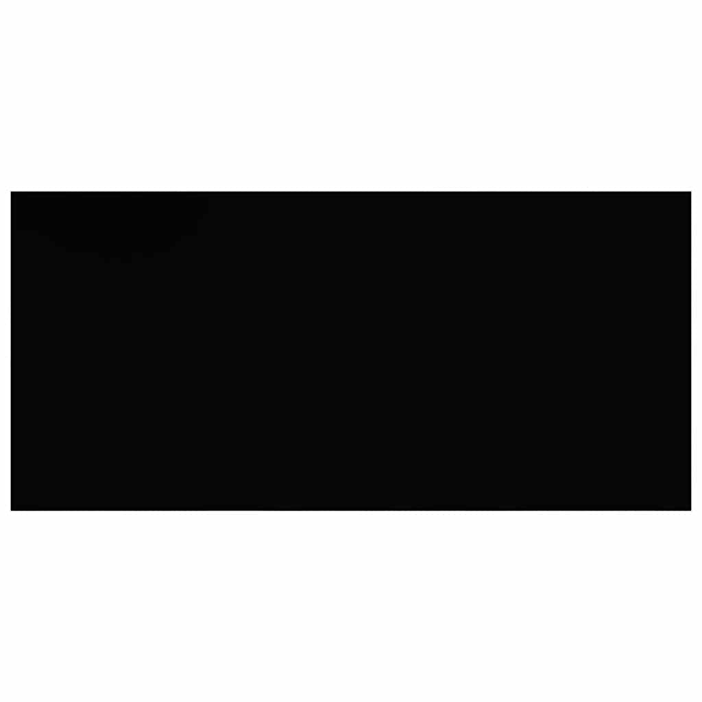 Schweberegale 4 Stk. Hochglanz-Schwarz 50x23x3,8 cm MDF