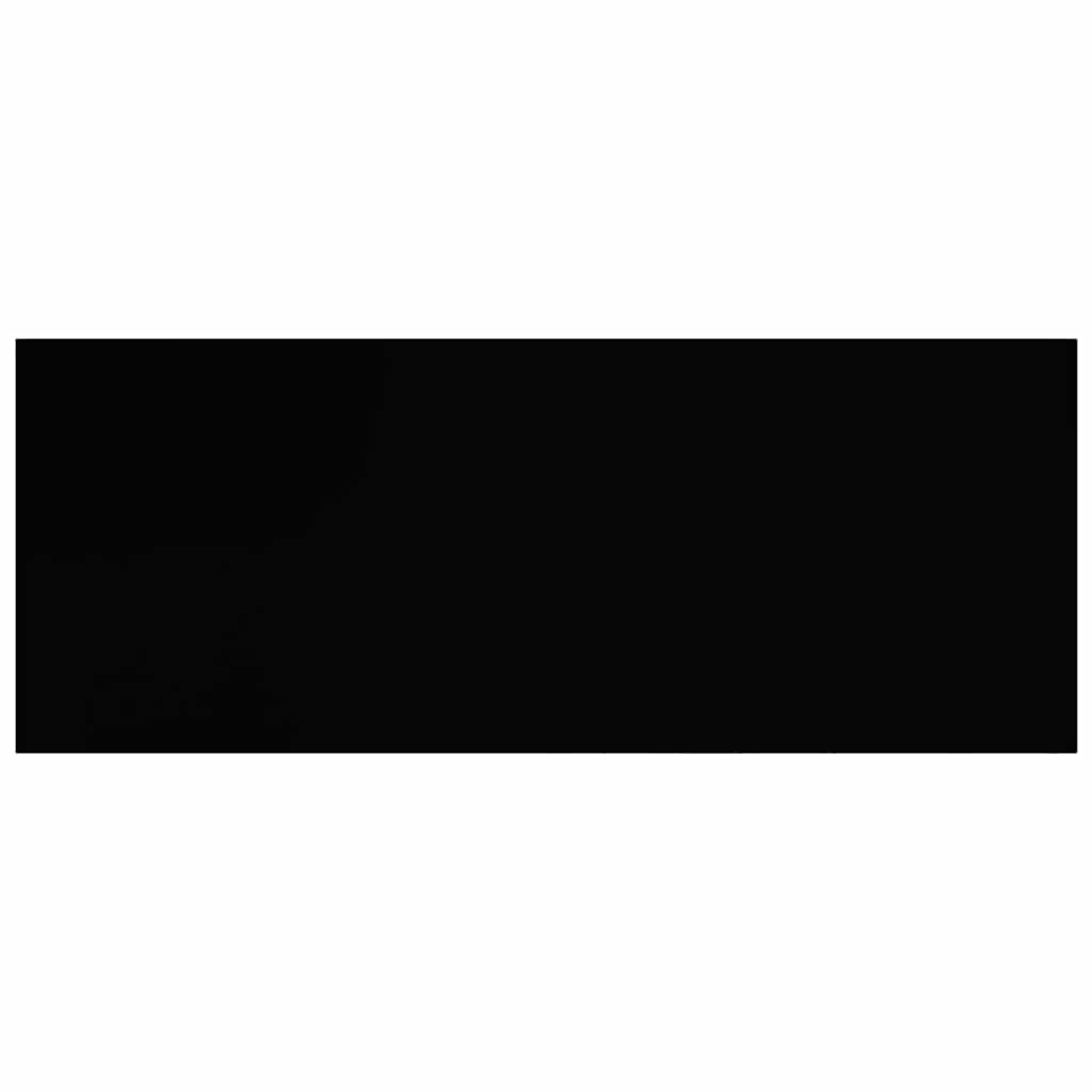 Schweberegal Hochglanz-Schwarz 60x23,5x3,8 cm MDF