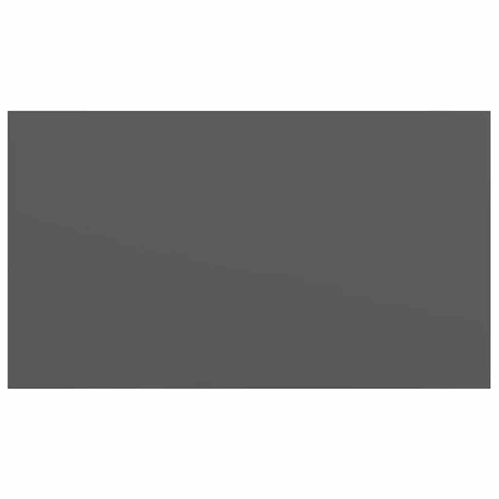 Schweberegale 2 Stk. Hochglanz-Grau 40x23x3,8 cm MDF