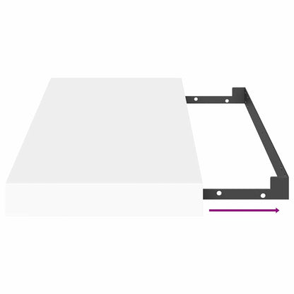 Schwebende Wandregale 4 Stk. Weiß 50x23x3,8cm MDF