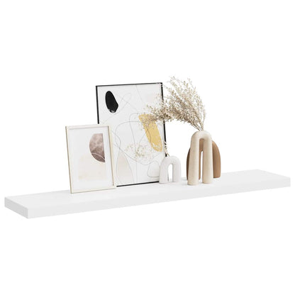 Schweberegal Weiß 120x23,5x3,8 cm MDF