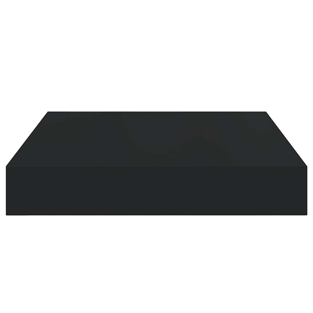 Schwebende Wandregale 4 Stk. Schwarz 23x23,5x3,8cm MDF