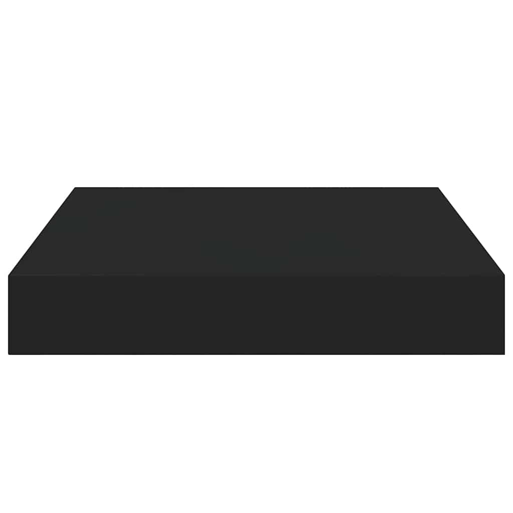 Schwebende Wandregale 4 Stk. Schwarz 23x23,5x3,8cm MDF