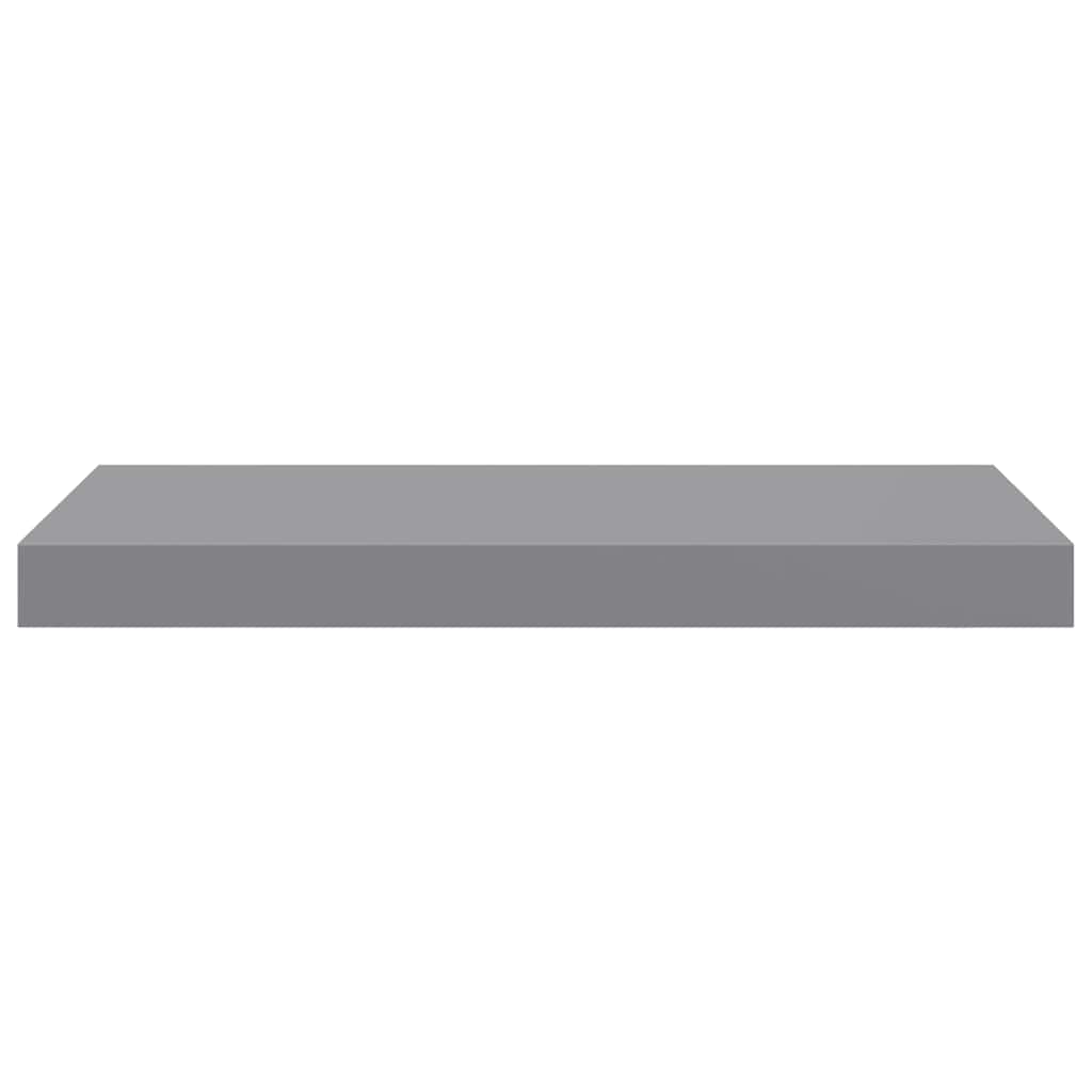 Schweberegale 4 Stk. Grau 50x23x3,8 cm MDF