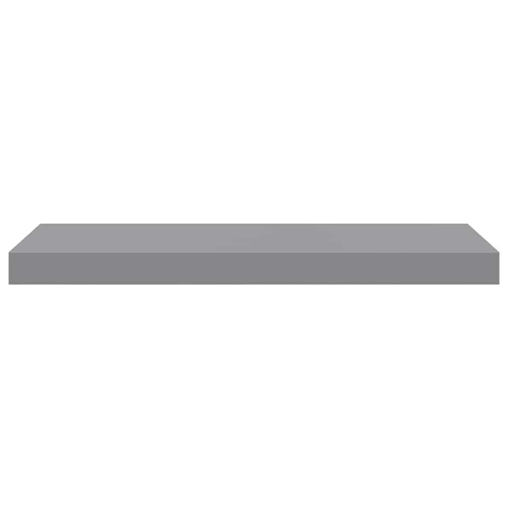 Schwebende Wandregale 2 Stk. Grau 60x23,5x3,8cm MDF