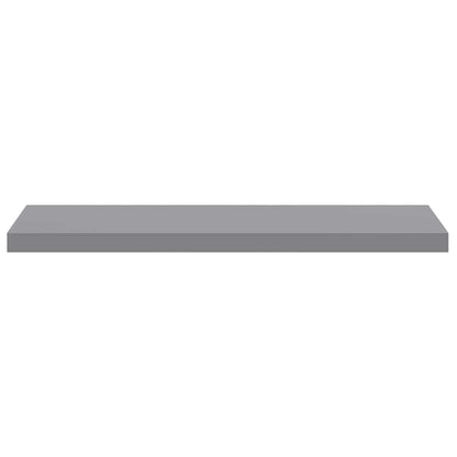 Schwebende Wandregale 2 Stk. Grau 90x23,5x3,8cm MDF