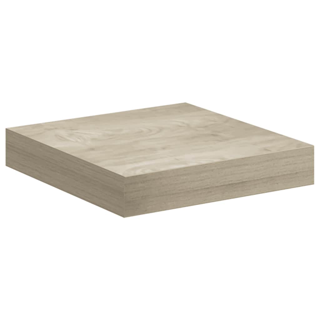 Schwebende Wandregale 4 Stk. Eichefarben 23x23,5x3,8cm MDF