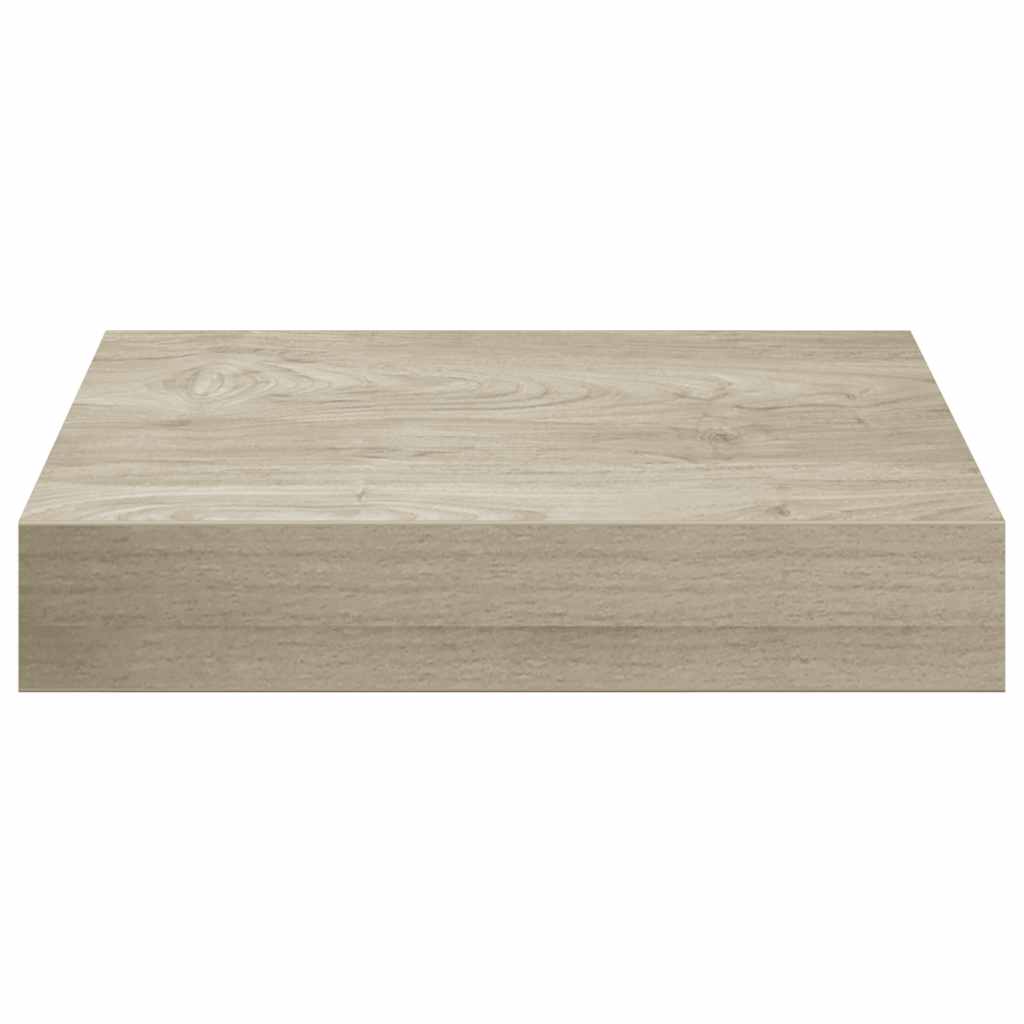 Schwebende Wandregale 4 Stk. Eichefarben 23x23,5x3,8cm MDF