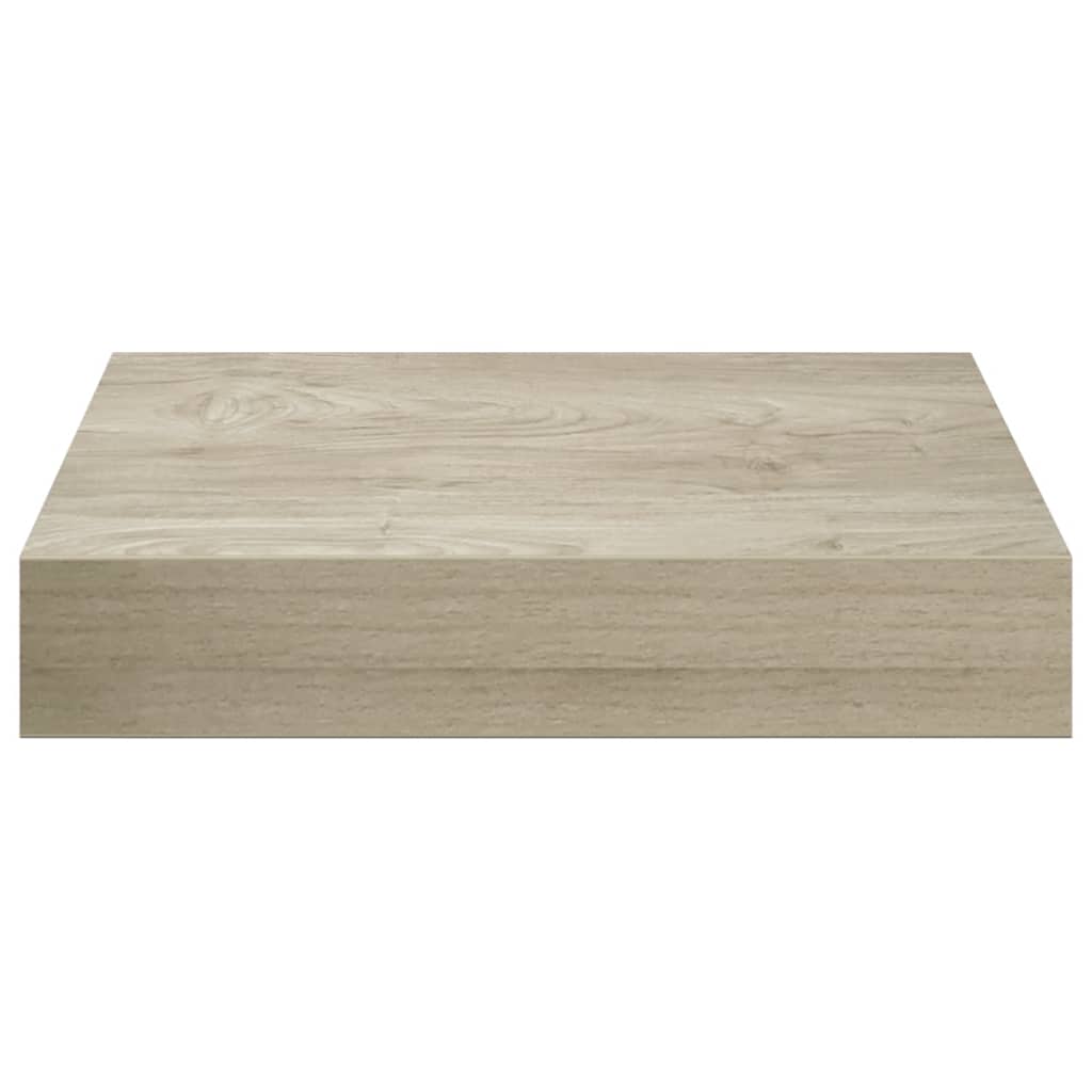 Schwebende Wandregale 4 Stk. Eichefarben 23x23,5x3,8cm MDF