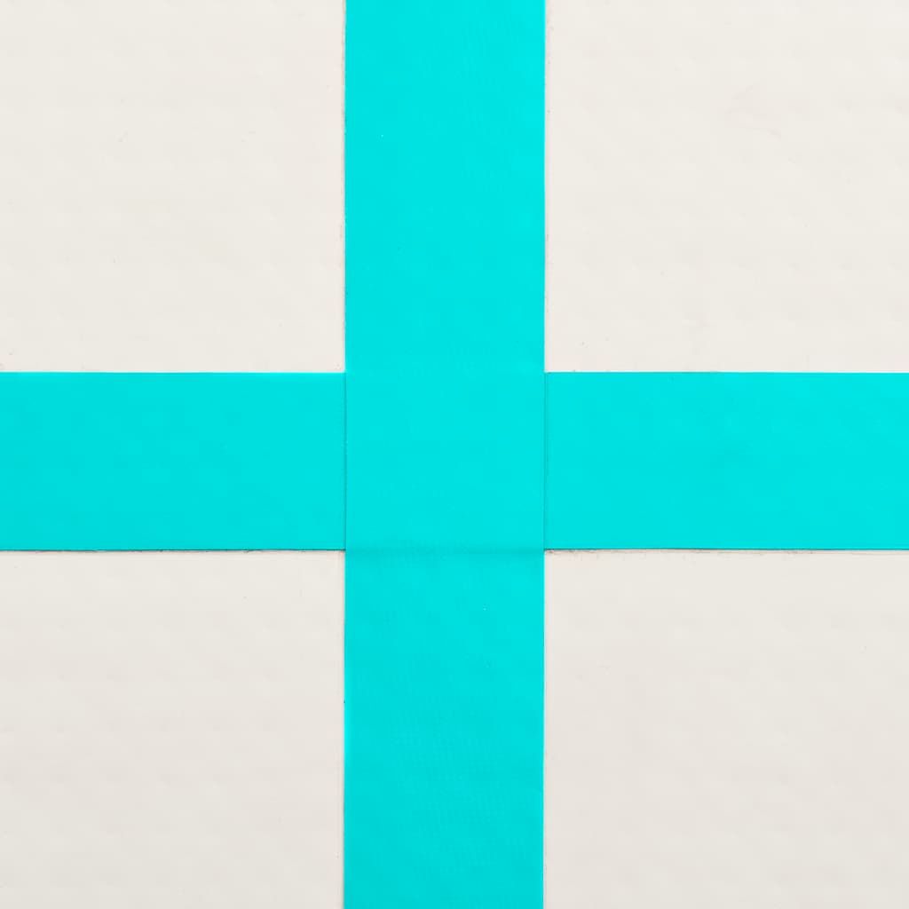 Aufblasbare Gymnastikmatte mit Pumpe 60x100x15 cm PVC Grün