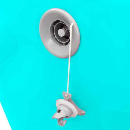 Aufblasbare Gymnastik-Rolle mit Pumpe 100x60 cm PVC Grün