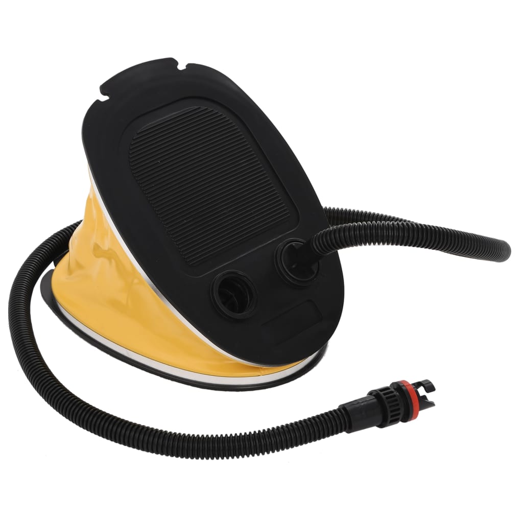 Fußpumpe 26x18 cm PP und PE Grau und Gelb