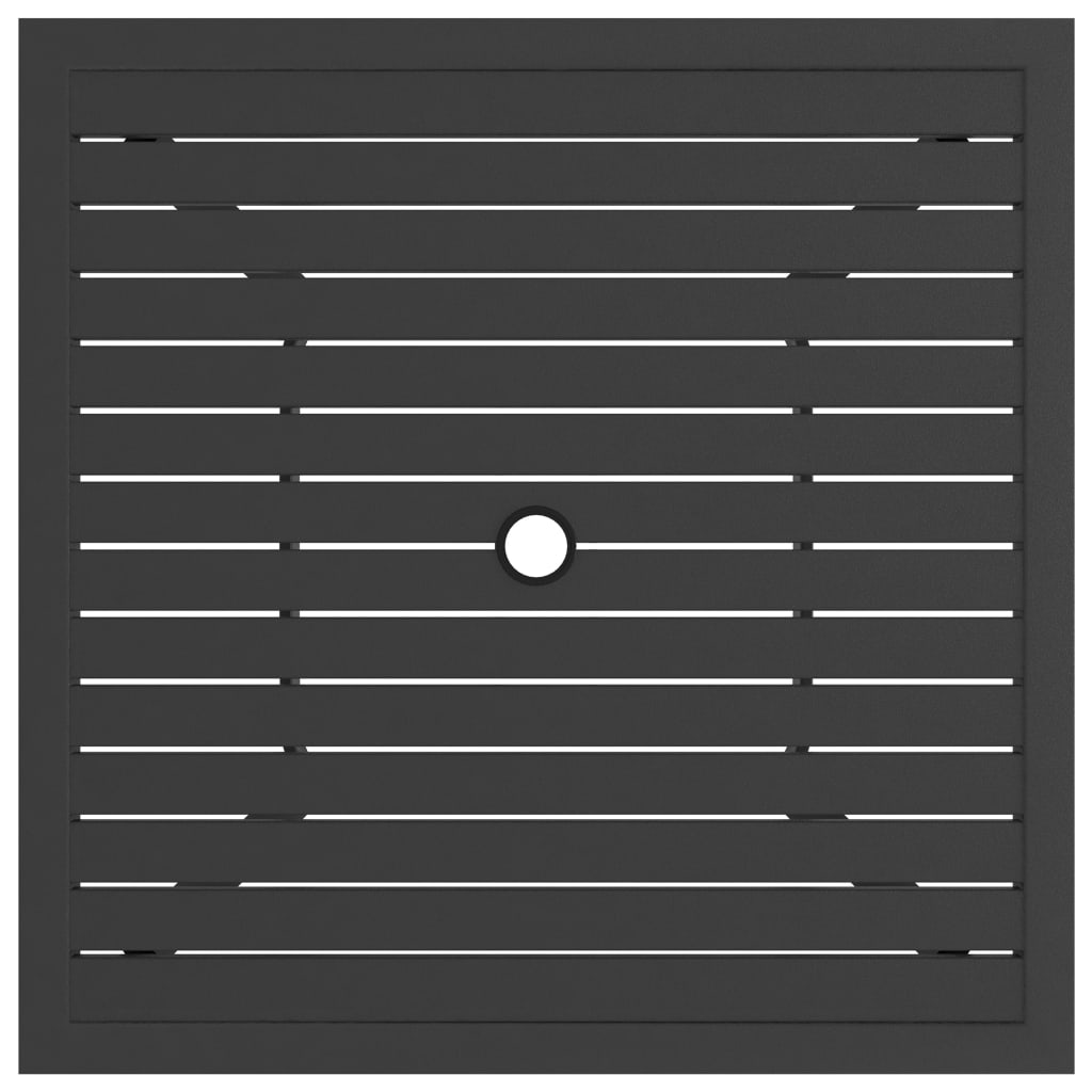 Gartentisch Anthrazit 81,5x81,5x72 cm Stahl