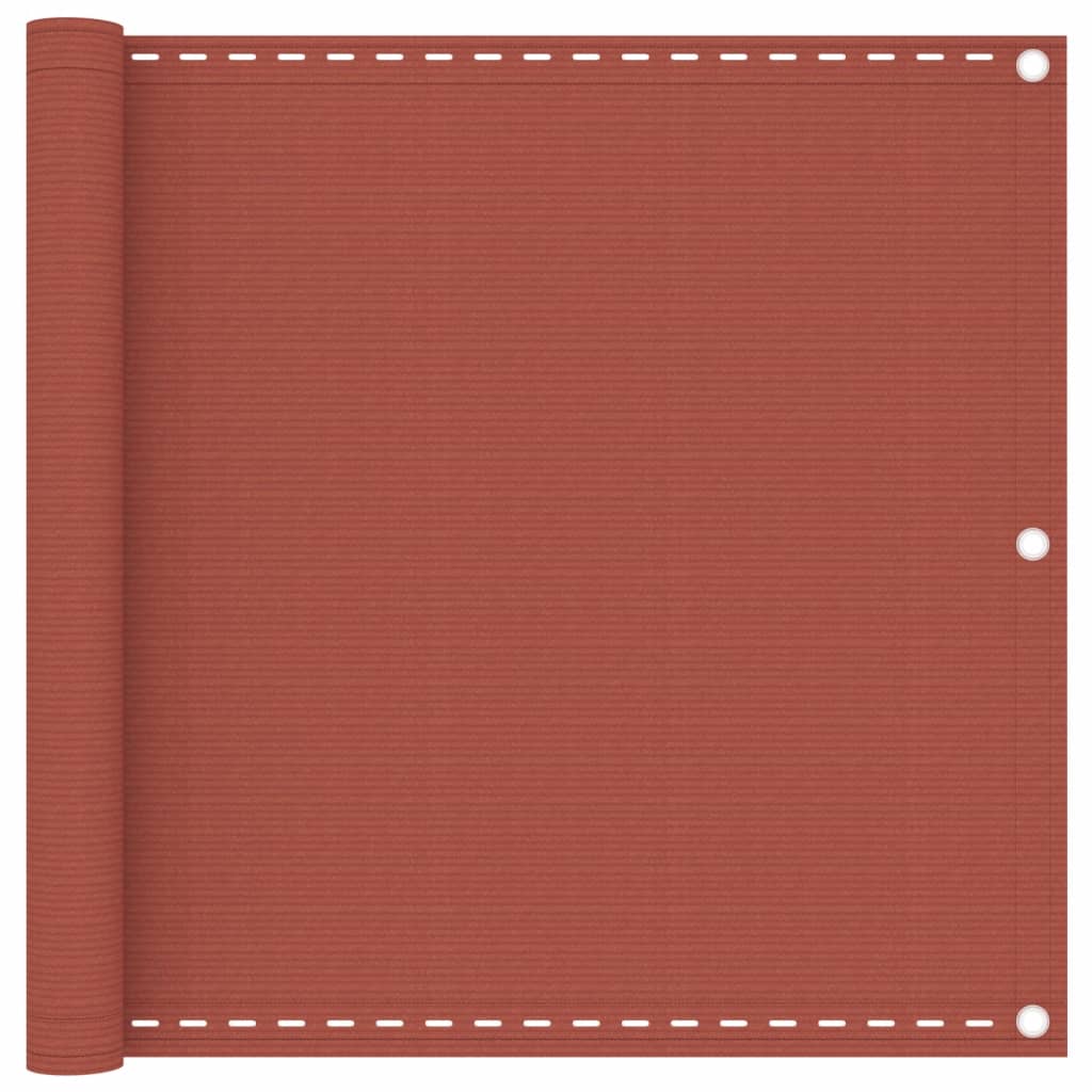 Balkon-Sichtschutz Terracotta-Rot 90x300 cm HDPE