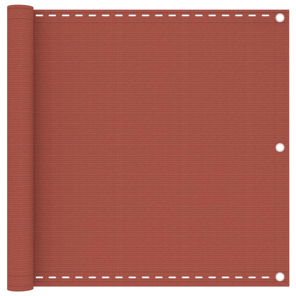 Balkon-Sichtschutz Terracotta-Rot 90x400 cm HDPE