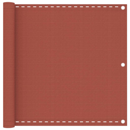 Balkon-Sichtschutz Terracotta-Rot 90x400 cm HDPE