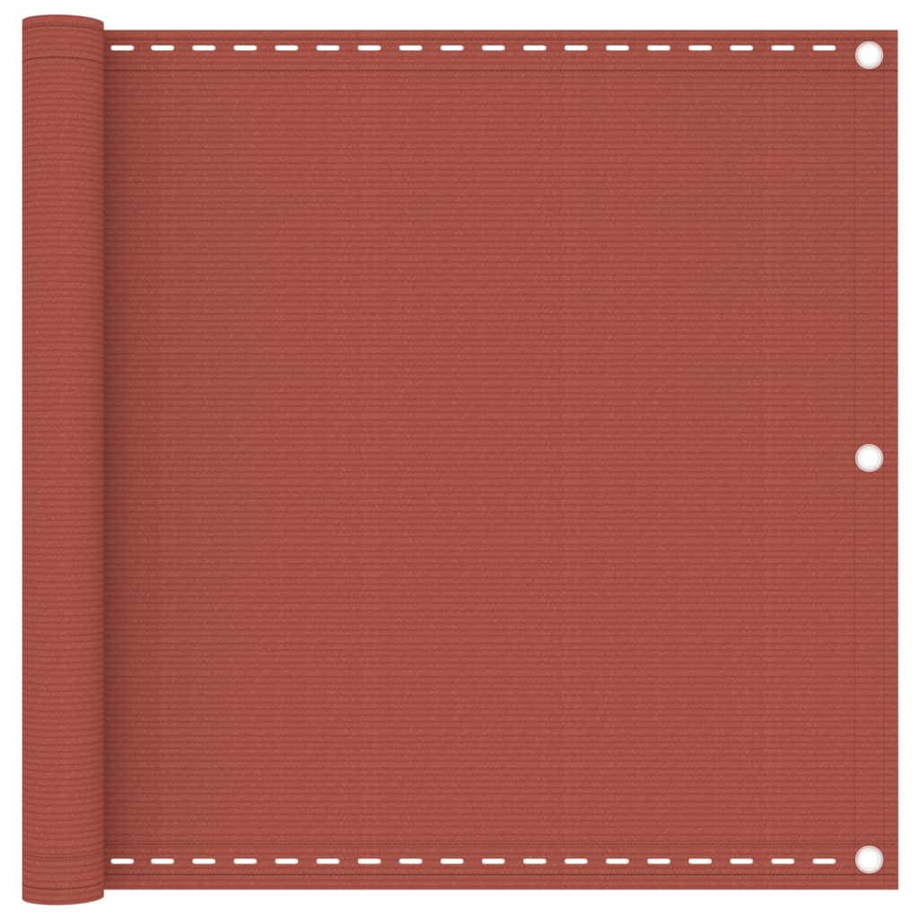 Balkon-Sichtschutz Terracotta-Rot 90x600 cm HDPE