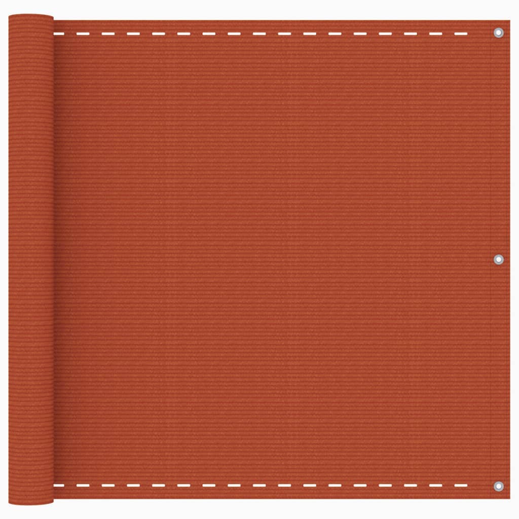 Balkon-Sichtschutz Orange 90x500 cm HDPE