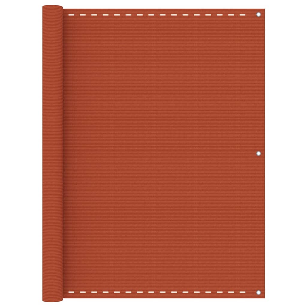 Balkon-Sichtschutz Orange 120x500 cm HDPE