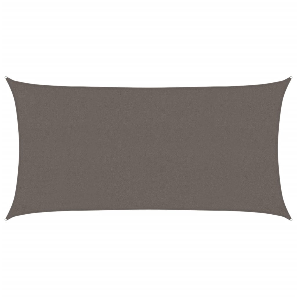 Sonnensegel 160 g/m² Anthrazit 2,5x4,5 m HDPE