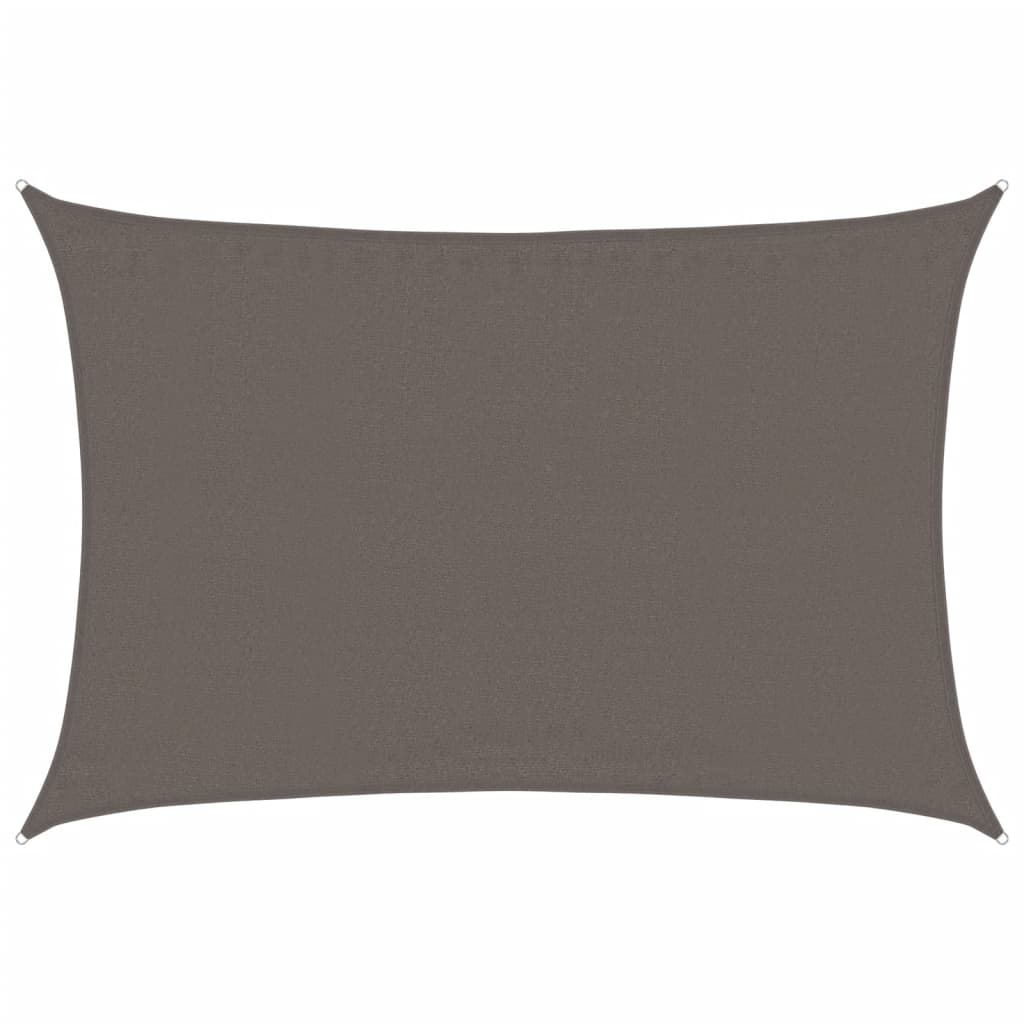 Sonnensegel 160 g/m² Anthrazit 3,5x5 m HDPE