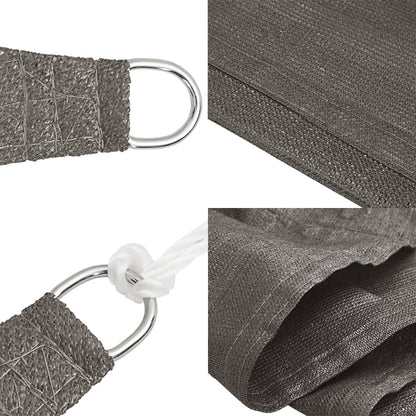 Sonnensegel 160 g/m² Anthrazit 3,5x5 m HDPE