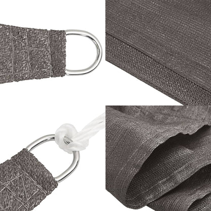 Sonnensegel 160 g/m² Anthrazit 5x7 m HDPE