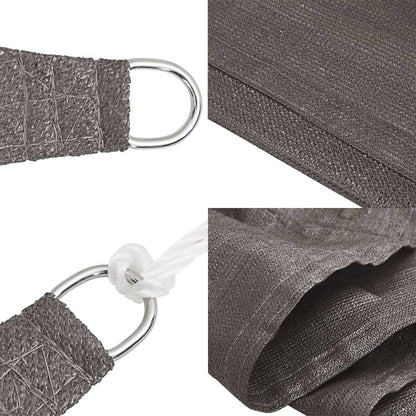 Sonnensegel 160 g/m² Anthrazit 5x8 m HDPE