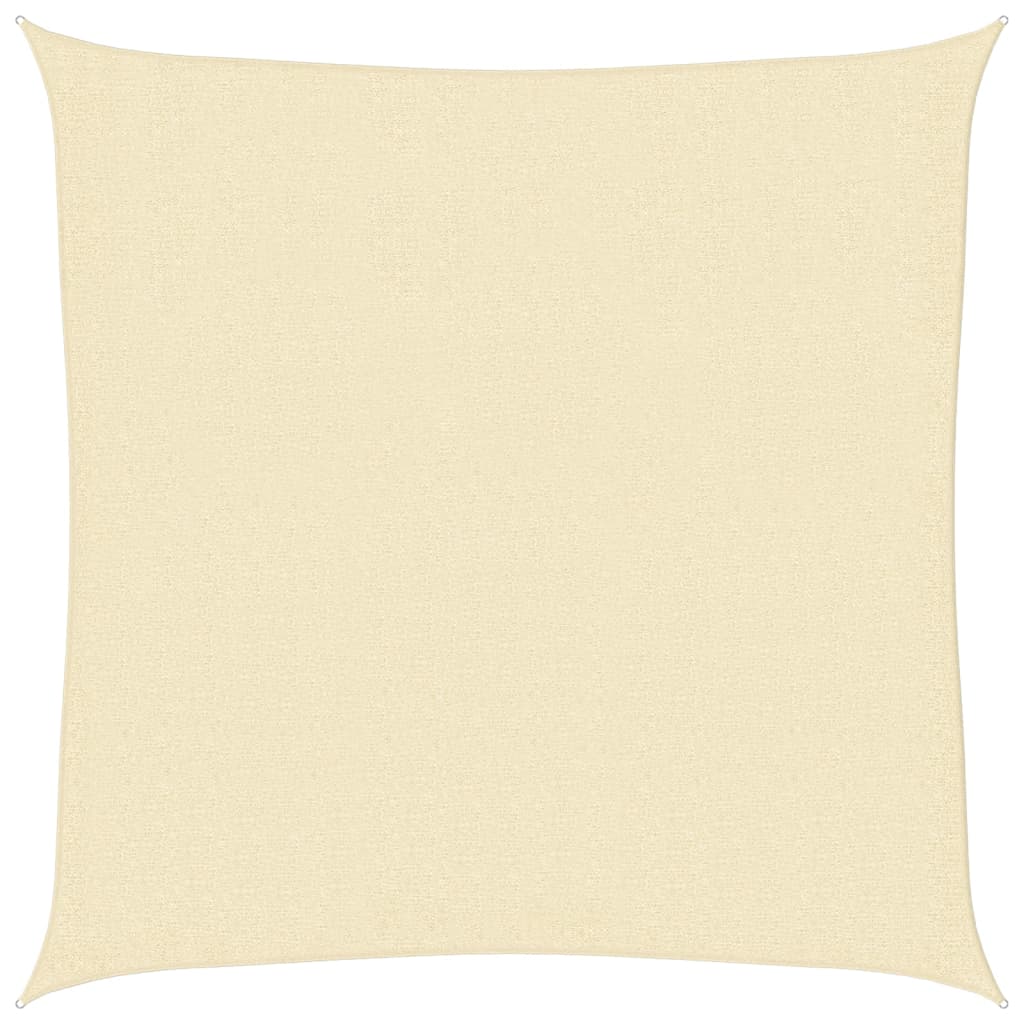 Sonnensegel 160 g/m² Creme 3x3 m HDPE
