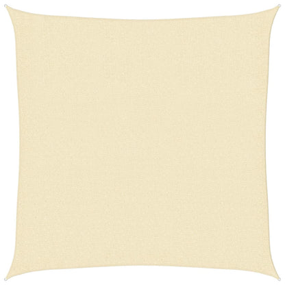 Sonnensegel 160 g/m² Creme 3x3 m HDPE