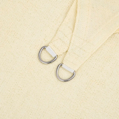 Sonnensegel 160 g/m² Creme 6x6 m HDPE