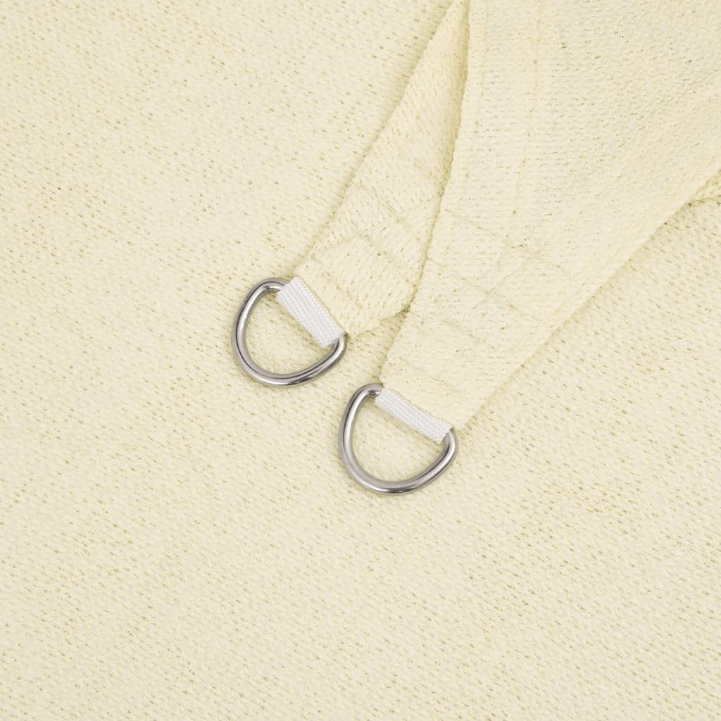 Sonnensegel 160 g/m² Creme 2x5 m HDPE