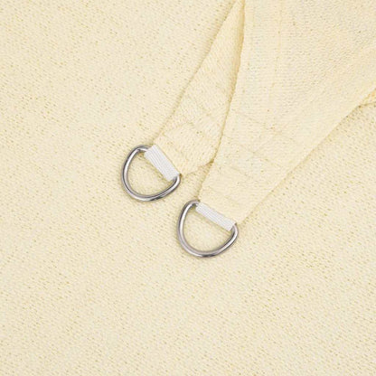 Sonnensegel 160 g/m² Creme 3x5 m HDPE