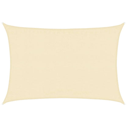 Sonnensegel 160 g/m² Creme 3,5x4,5 m HDPE
