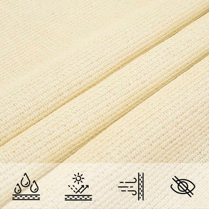 Sonnensegel 160 g/m² Creme 5x7 m HDPE