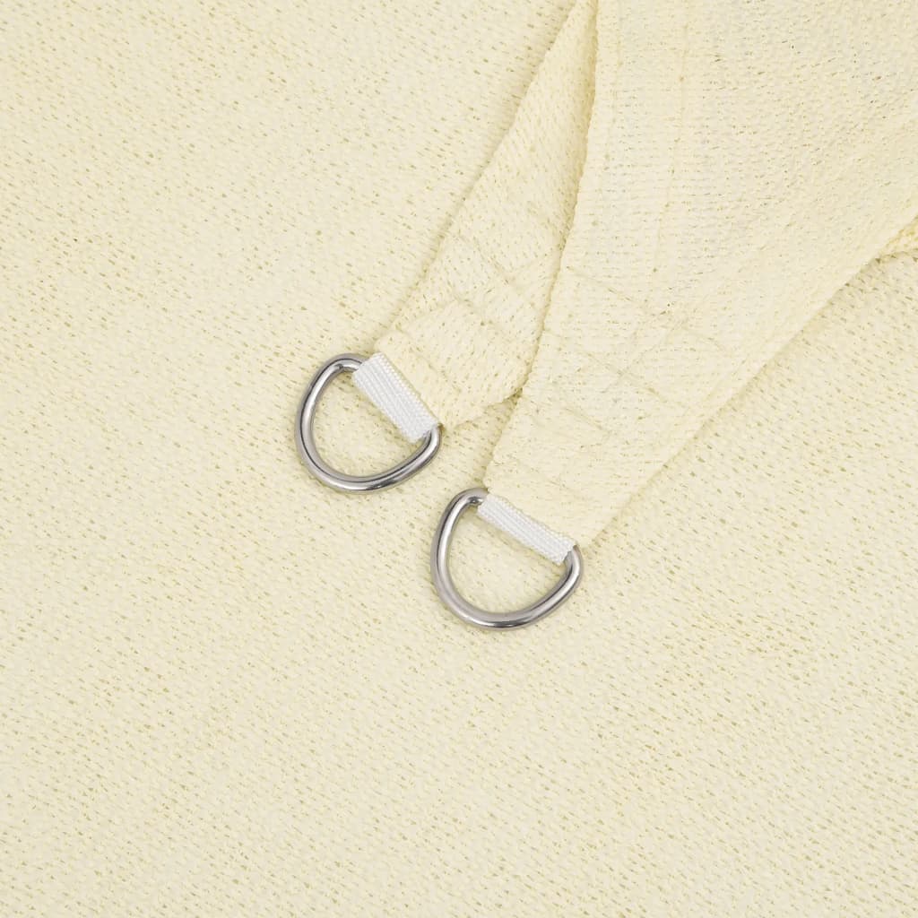 Sonnensegel 160 g/m² Cremeweiß 2,5x2,5x3,5 m HDPE