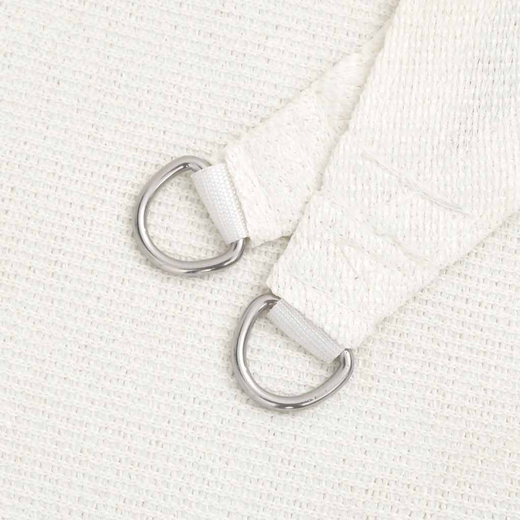 Sonnensegel 160 g/m² Weiß 3x3 m HDPE