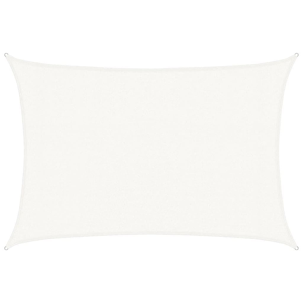 Sonnensegel 160 g/m² Weiß 3x4 m HDPE