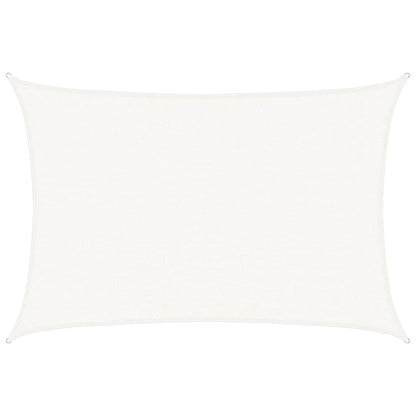 Sonnensegel 160 g/m² Weiß 3x4,5 m HDPE