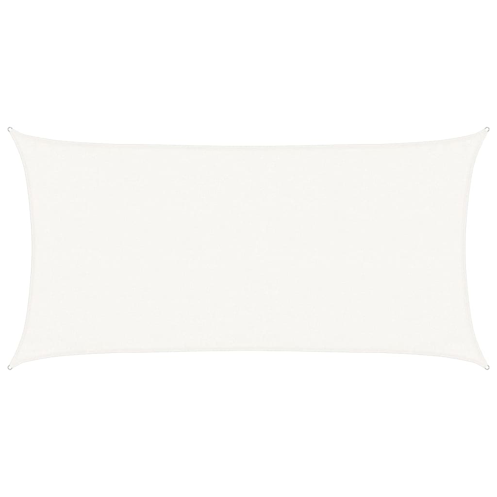 Sonnensegel 160 g/m² Weiß 3x6 m HDPE