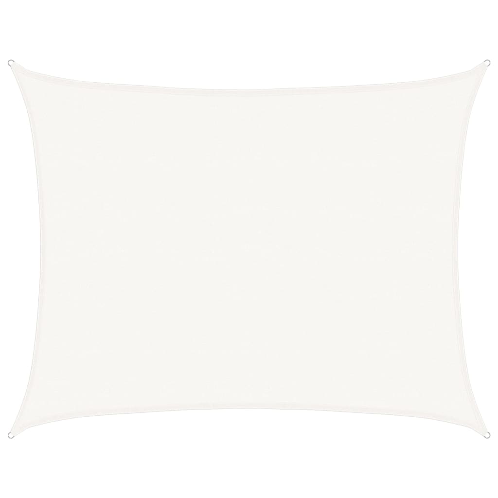 Sonnensegel 160 g/m² Weiß 6x8 m HDPE